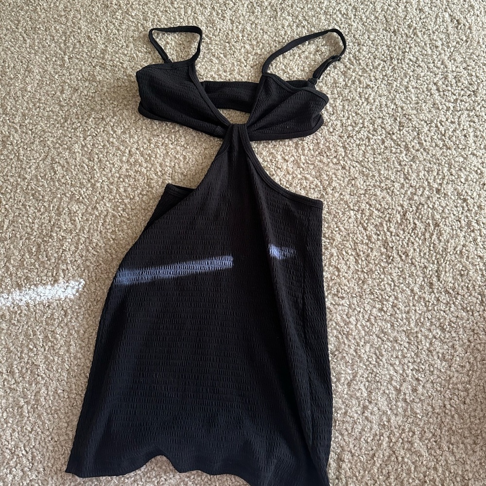 Black mini dress